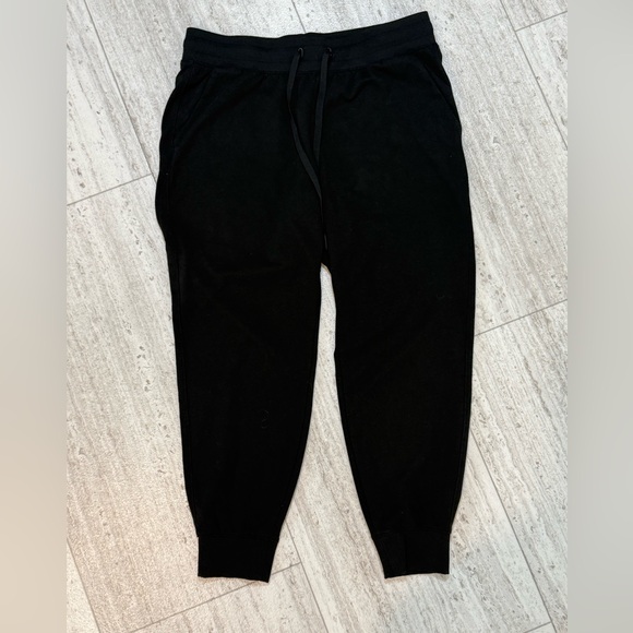 Athletic Works Pants - Athletic Works Black Sweatpants with Yellow Logo